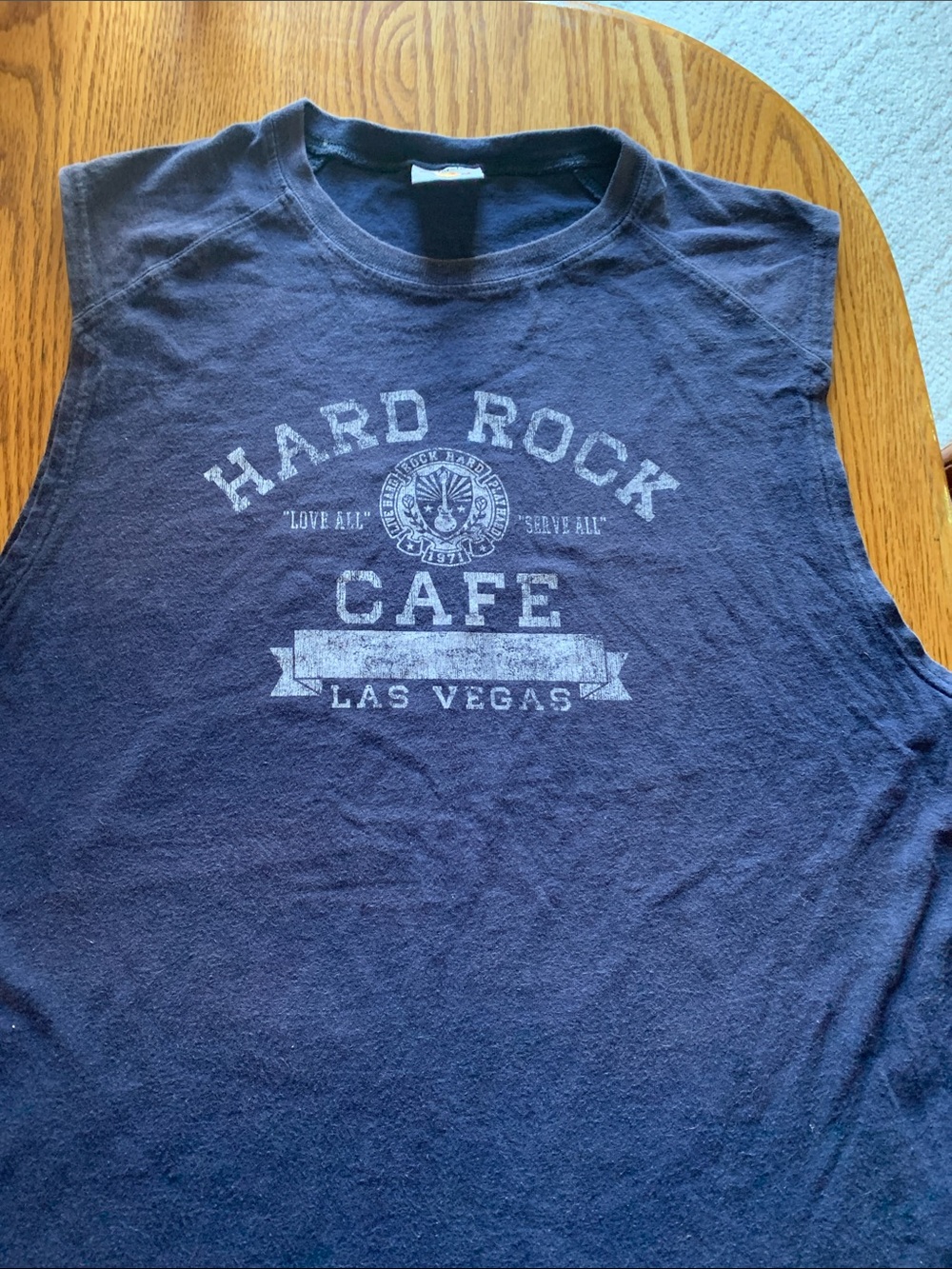 Hard Rock Cafe Navy Blue Las Vegas Sleeveless Tank